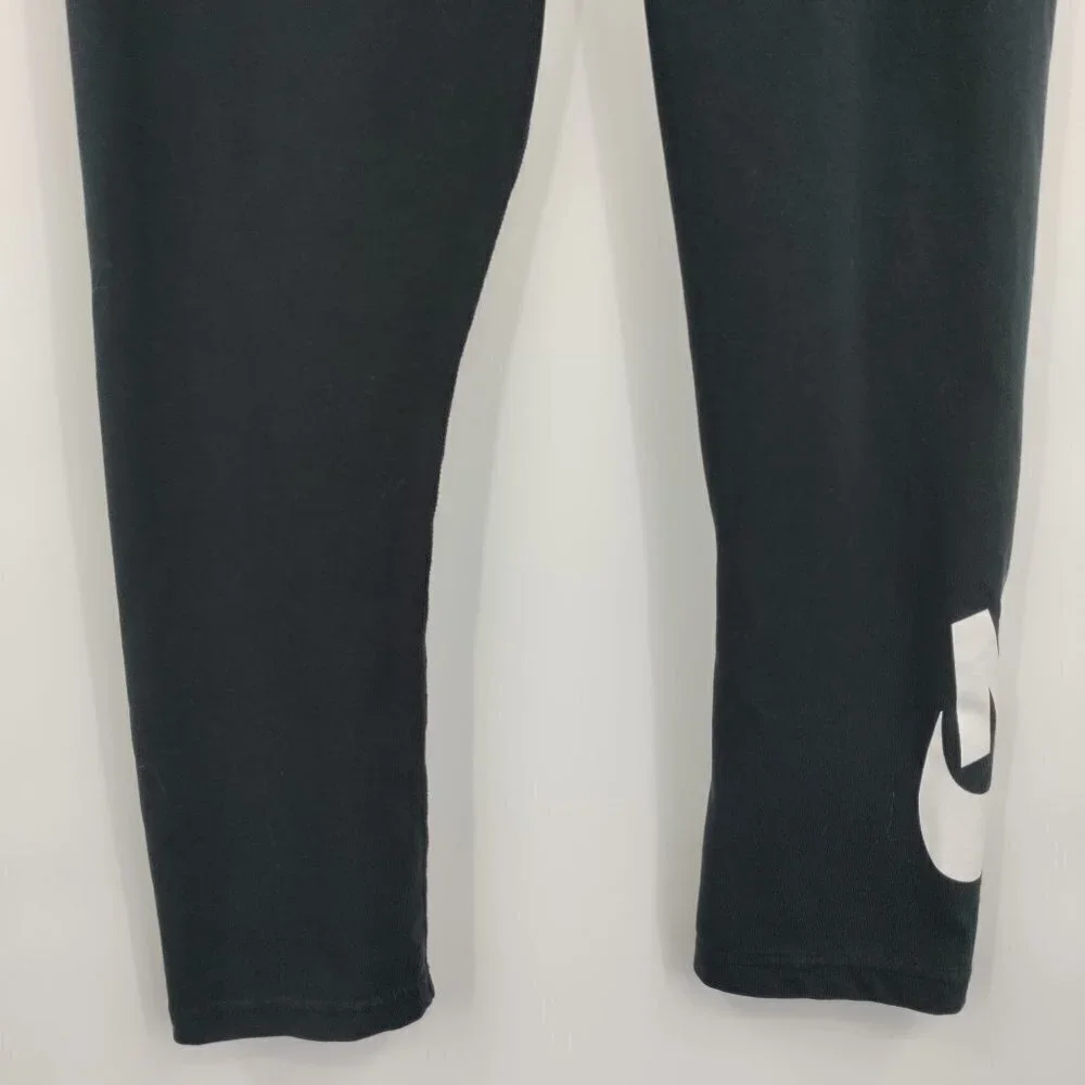 Nike Swoosh Legging Pants Organic Cotton Pull On Stretch Large Kids Girl